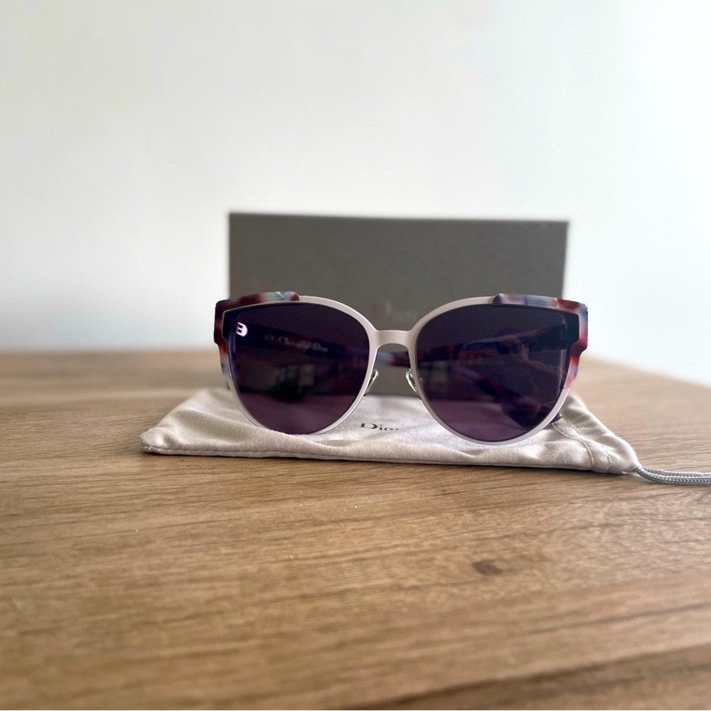 New! CHRISTIAN DIOR WILDLY DIOR HAVANA PINK/PURPLE SUNGLASSES AUTHENTIC - Picture 11 of 13